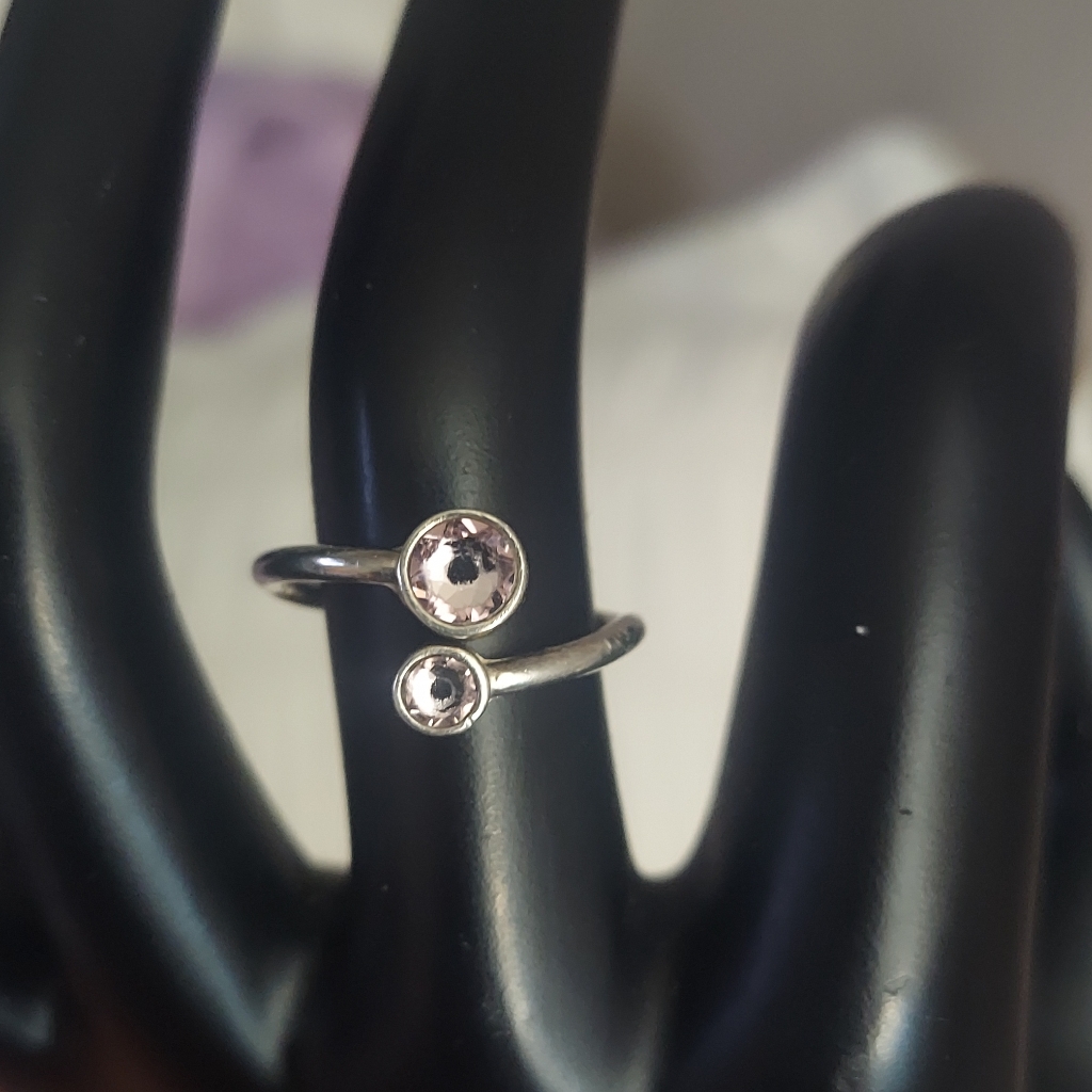 Alex And Ani June Swarovski Crystal Precious Ring Wrap - Sterling Silver Ring 23$